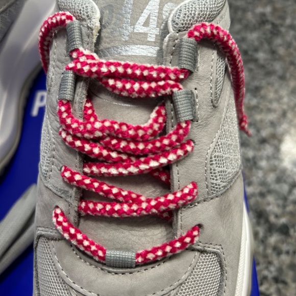 P448 Luke Chunky Sneakers Snakeskin Heel Shabby Gray EU39 - Picture 4 of 6